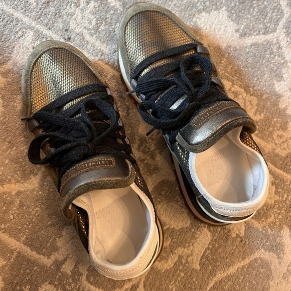 Brunello Cucinelli Ball-chain Embellished
Sneakers - Picture 2 of 8